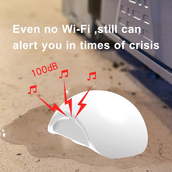 Water Leak Sensor Alarm Temperature Wireless Mini Flood Detector - Image 3