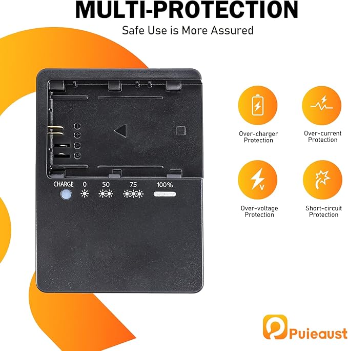 LP-E6 Charger for Canon LC-E6 LC-E6E LC-E6N LP-E6NH Battery EOS 90D 80D 70D 60D - Image 4