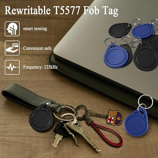 20pcs T5577 RFID Keyfobs 125kHz Writable T5577 Key Tags Proximity ID Card Token - Image 2