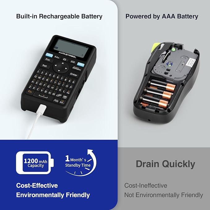 SUPVAN E11 Bluetooth Label Maker Machine, Support Keyboard & App - Image 3
