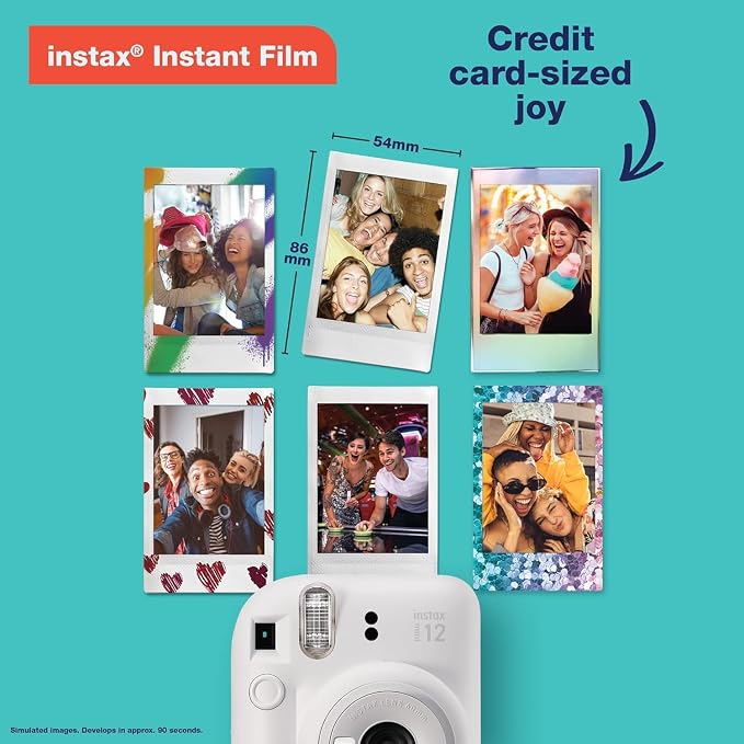 Fujifilm Instax Mini 12 Instant Camera Clay White - Image 9
