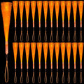 12Pack Orange Glow Sticks Light Up Fiber Optic Stick Glow Wands Bulk by NUDALA