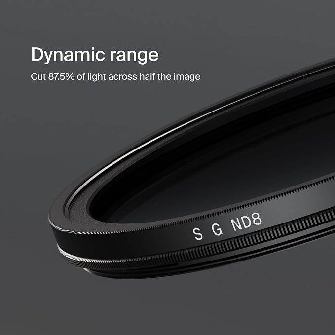 Urth 72mm Soft Graduated ND8 Lens Filter — 3-Stop, HD Optical Glass 20-Layer - Image 4