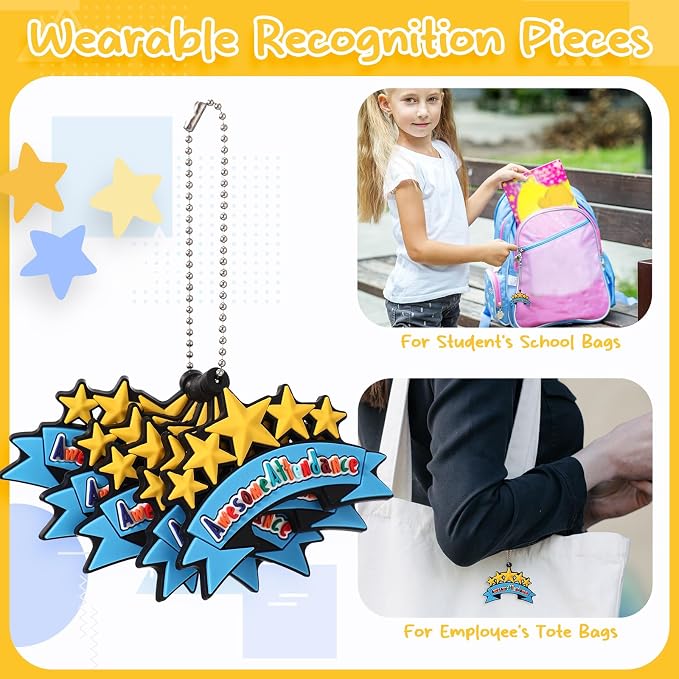 300 Pcs Awesome Attendance Silicone Tags - Image 6