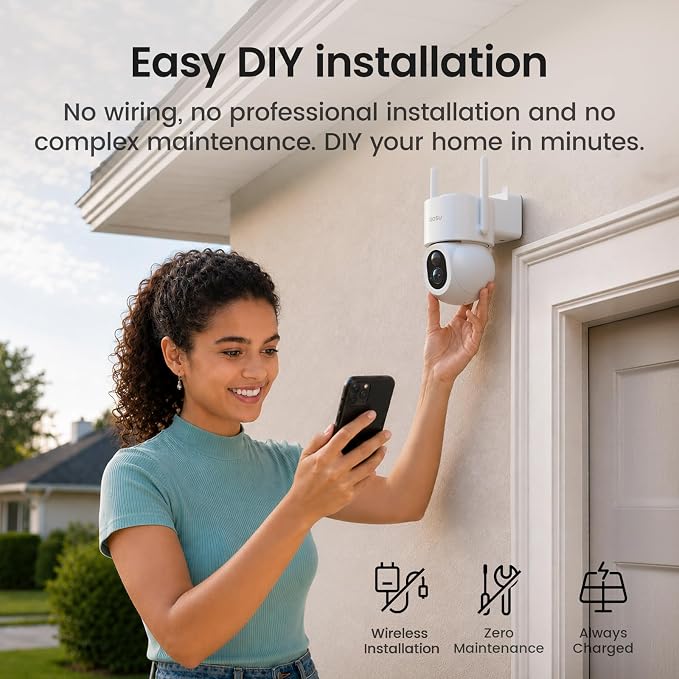 aosu SolarCam D1 Max 6-Cam Kit, 4K Solar Security Cameras Wireless Outdoor - Image 9