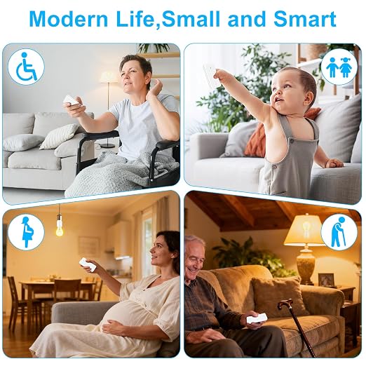 Remote Control E26 E27 Light Bulb Socket Adapter 2 Set, Max 500W, No Wiring - Image 8