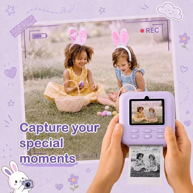 18 Rolls Kids Camera Instant Print Paper Refill-Popikcal Thermal Printer Camera - Image 4