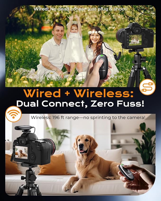 for Canon Camera Rechargeable Remote Shutter Release - Image 2