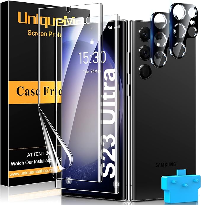 UniqueMe Compatible for Samsung Galaxy S23 Ultra 6.8 inch Screen Protector by UniqueMe