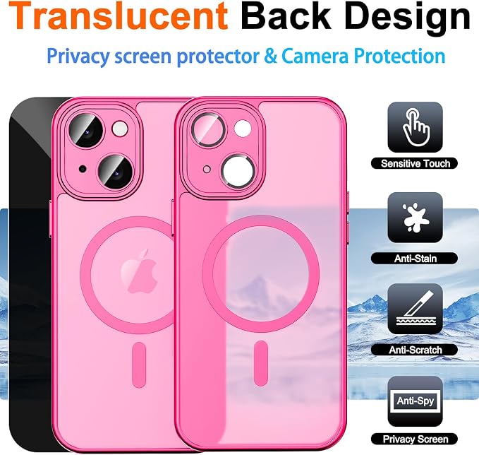 for iPhone 15 Case with Privacy Screen Protector and Camera Protection - Image 2