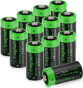 Enegitech CR123A 3V Lithium Battery, 123 Lithium Batteries 3 Volt 1600mAh by Enegitech