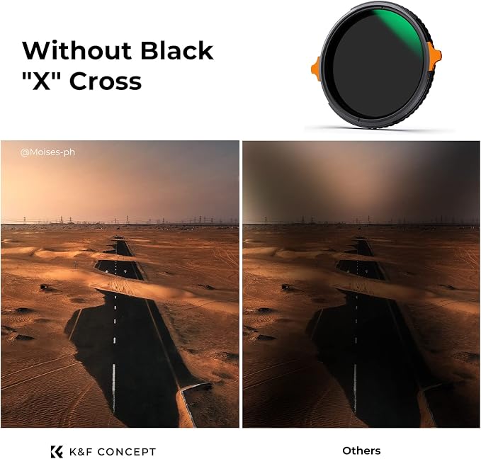 K&F CONCEPT 43mm ND4-64 ND Lens Filter Variable & CPL Polarizers Filter 2-in-1 - Image 3