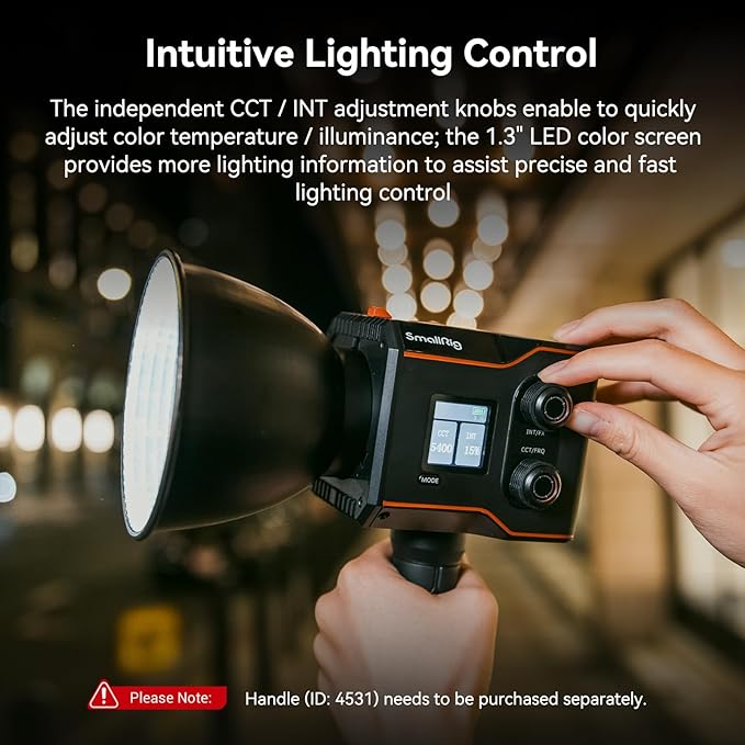 SmallRig RC 60B COB Video Light, 49Wh Battery 45min Runtime, 63W 11200lux CRI - Image 4