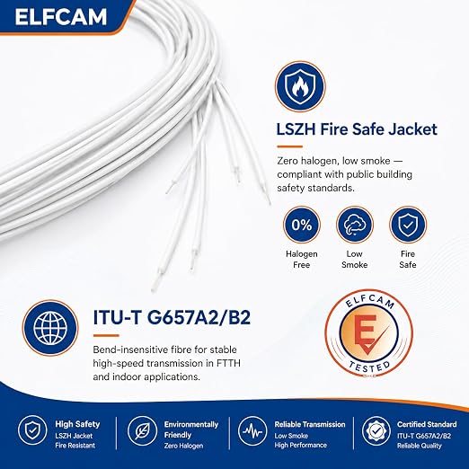 Elfcam® - 12 Fibre Single Mode SCA 9/125um OS2 Pigtail - Image 5