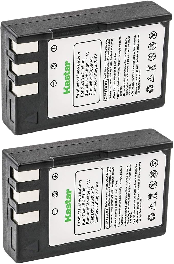 Kastar 2 Packs EN-EL9 Compatible Battery Replacement by Kastar