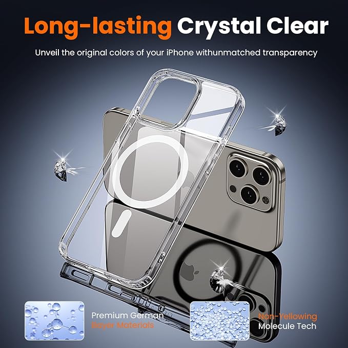 toushion 3 in 1 for iPhone 15 Pro Case Clear - Image 5