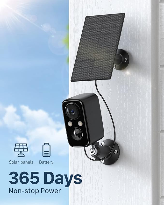 Security Cameras Wireless Outdoor, Flood Light Solar Cameras - Image 2