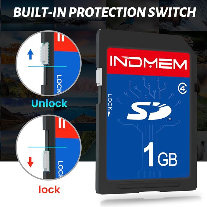 SD Card 1GB, 5 Pack SD Card Class 4 Flash Memory Card MLC Stanard Secure - Image 7