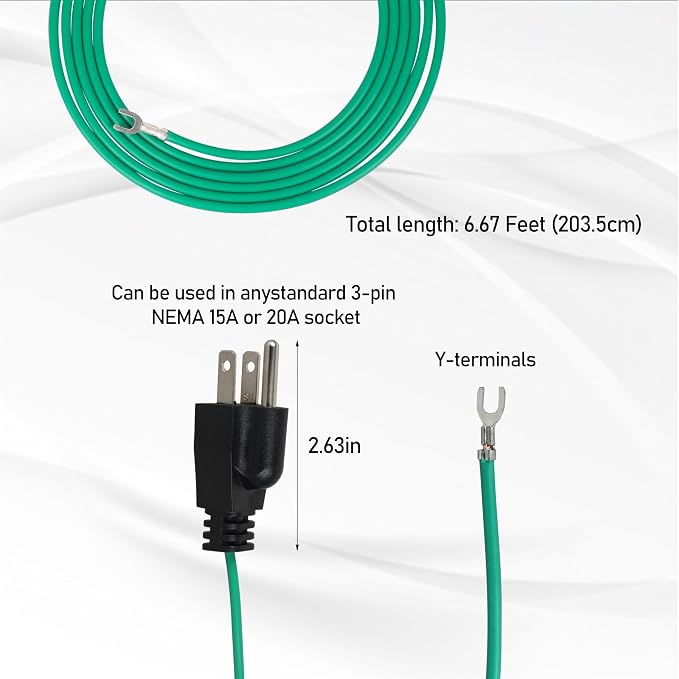 6.6 Ft Shielded Ethernet Patch Panel Bond & Ground Extension Wire Adapter - Image 2