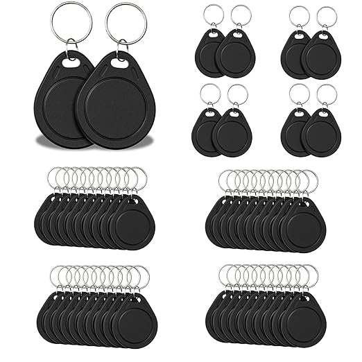 50pcs T5577 RFID Keyfobs 125kHz Writable T5577 Key Tags Proximity ID Card Token by BABIQT