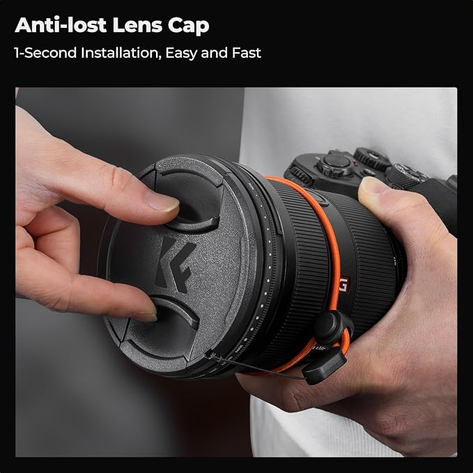 K&F CONCEPT 40.5mm Variable ND Camera Lens Filter ND2-ND400 + Lens Filter Cap + - Image 5