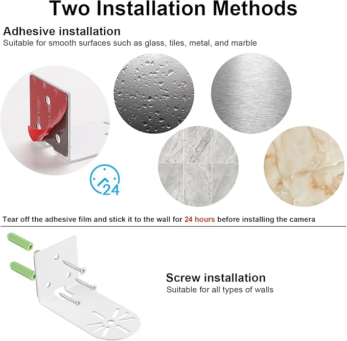 UYODM 3Pack Adhesive Metal Wall Mount Compatible - Image 3