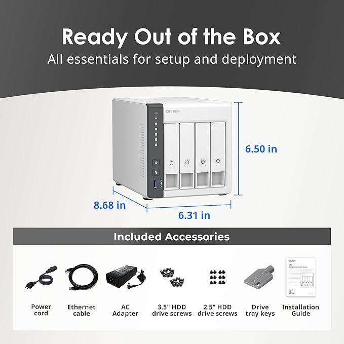 QNAP TS-433-4G-US 4 Bay NAS - Image 7