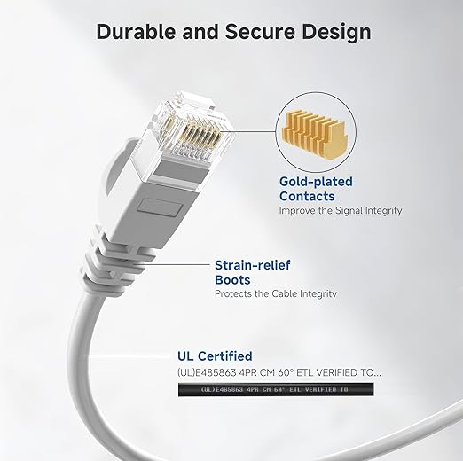 Cable Matters 10Gbps Snagless Cat 6 Ethernet Cable - 10ft - Image 5