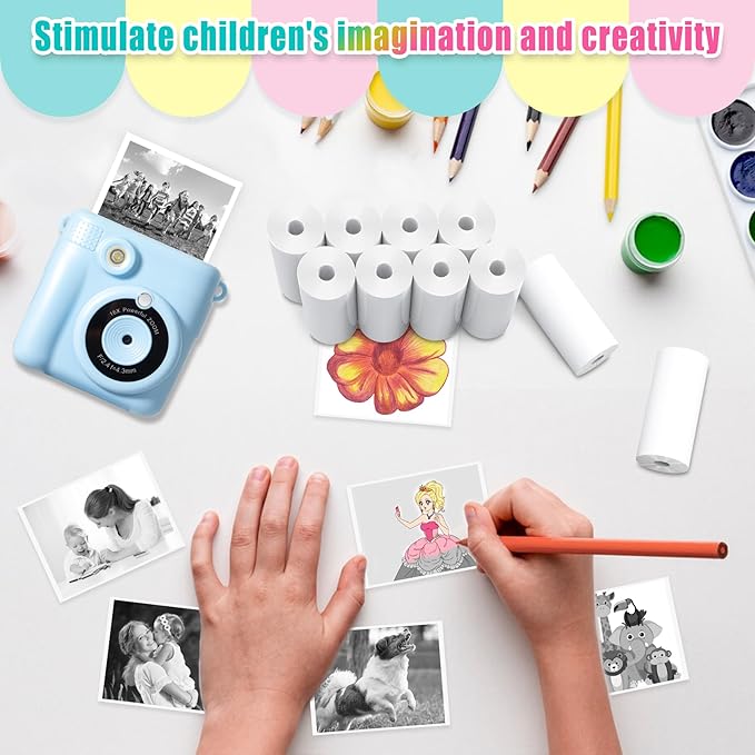 12 Rolls Instant Print Camera for Kids Refill Print Paper - Image 7