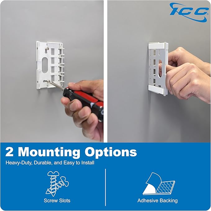 ICC 4 Port Surface Mount Box in White, Works - Image 3