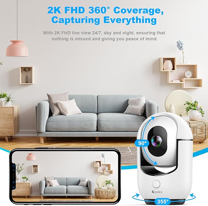 Cloarks Pan/Tilt Security Camera 1 Pack - Image 3