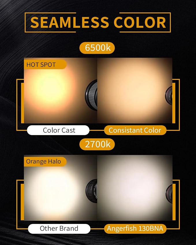 IFOOTAGE LED Video Light 130W SL1 130BNA Bi-Color COB Photography Lighting - Image 5