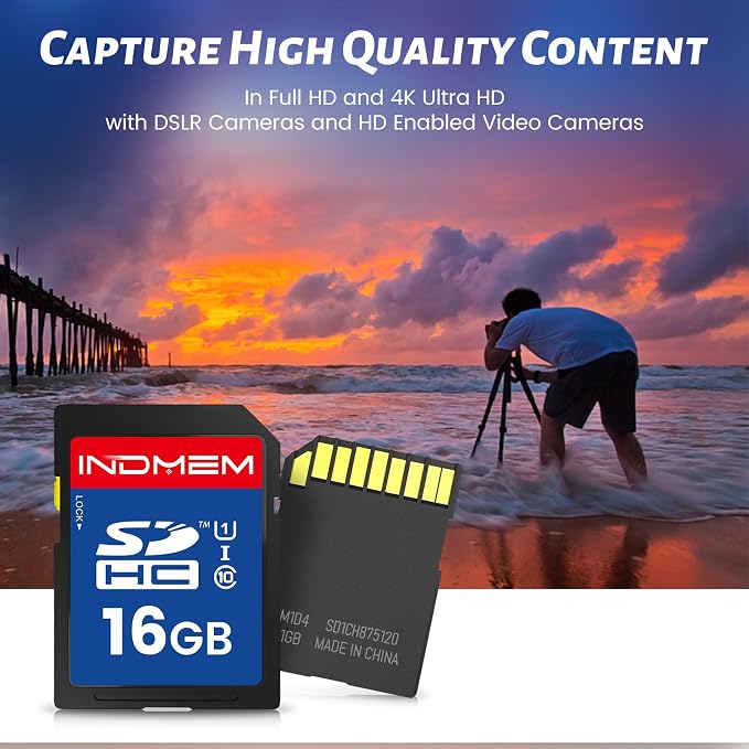 INDMEM SD Card 16GB, High-Speed Secure Digital Cards - Image 4