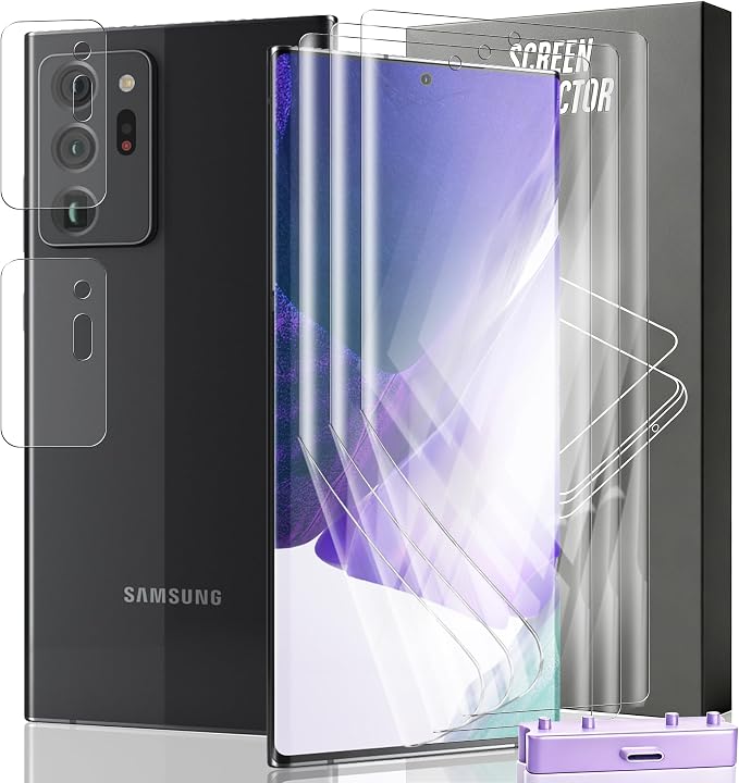3+2 Pack Screen Protector for Samsung Galaxy Note 20 Ultra Flexible TPU Film by Unknown