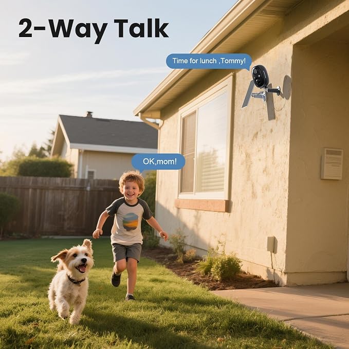 Solar Security Cameras Wireless Outdoor, Free Cloud Storage, 2.4G WiFi Camera - Image 7