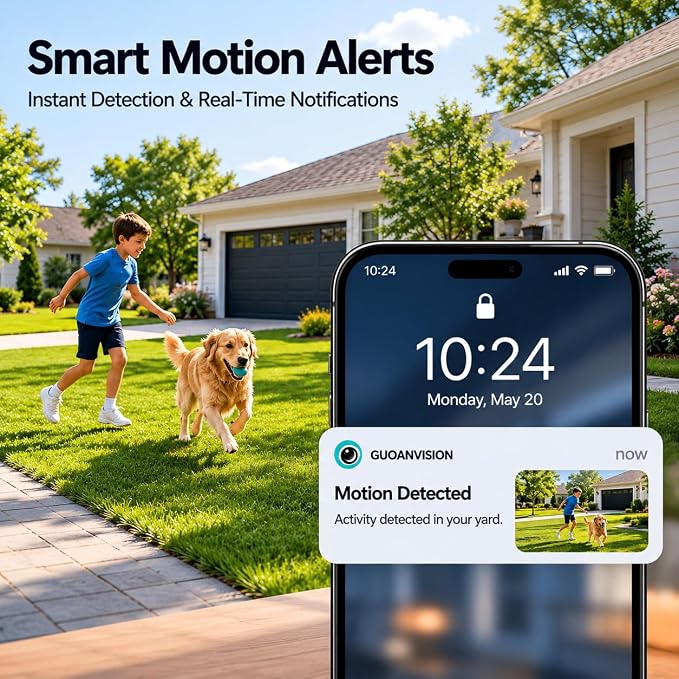 Cameras for Home Security Indoor Outdoor, Dual Antenna 5G/2.4G WiFi Security - Image 3