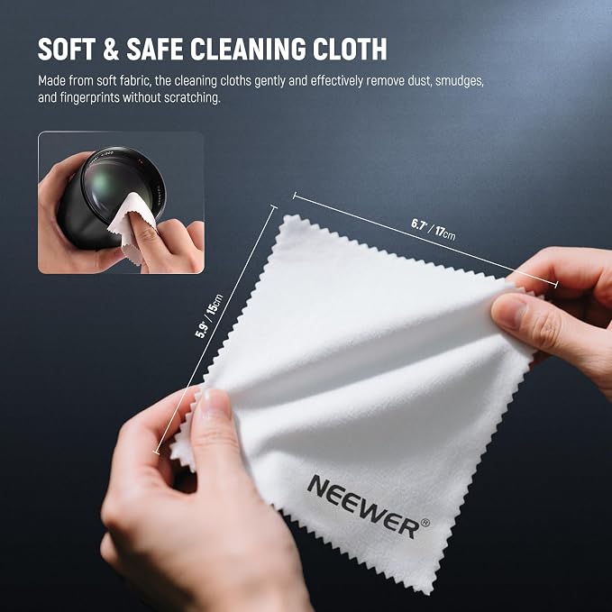 NEEWER 16 in 1 Camera Lens Cleaning Kit, Brush + Air Blower + Cleaning Swab - Image 5