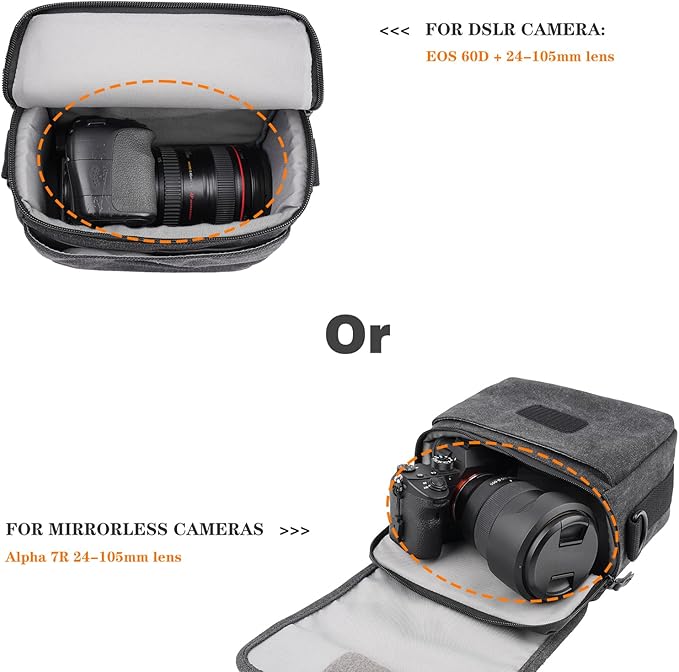 Besnfoto Camera Bag Purse Small Messenger Shoulder Bag - Image 2