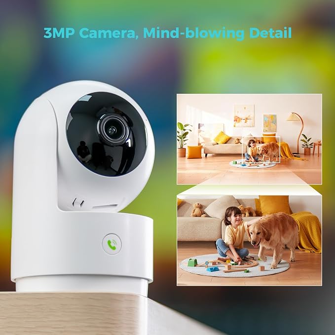 Vicohome 2K Indoor Security Camera, AI Tracking, 24/7 Recording, Pet/Baby - Image 7