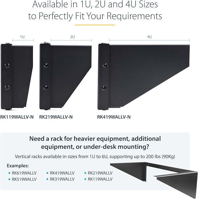 StarTech.com 4U Vertical Wall-Mount Bracket - Image 6