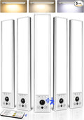 EZVALO 5-Pack Under Cabinet Lighting, 2400mAh Rechargeable Motion Sensor Light by EZVALO