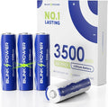 Blinkspower™ Lithium Batteries AA 4 Pack, 3500mAh NO.1 Lasting 1.5V Double A by BlinksPower