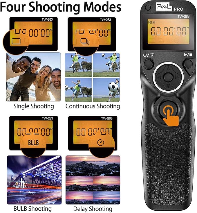 Wireless Remote Commander Shutter Release Cable Timer Pixel TW-283 S2 Wired - Image 4