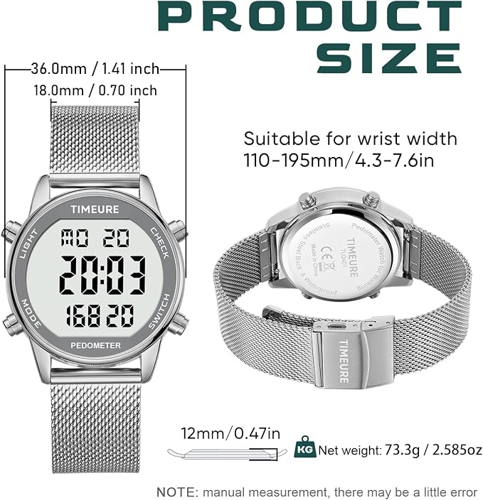 Women's Step Counter Pedometer Watch - Image 7