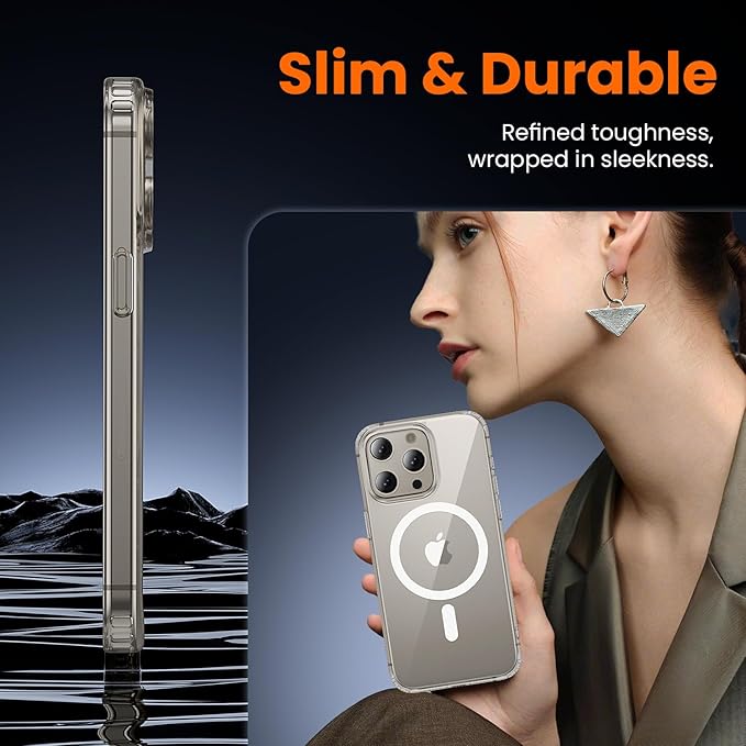toushion 3 in 1 for iPhone 15 Pro Case Clear - Image 6