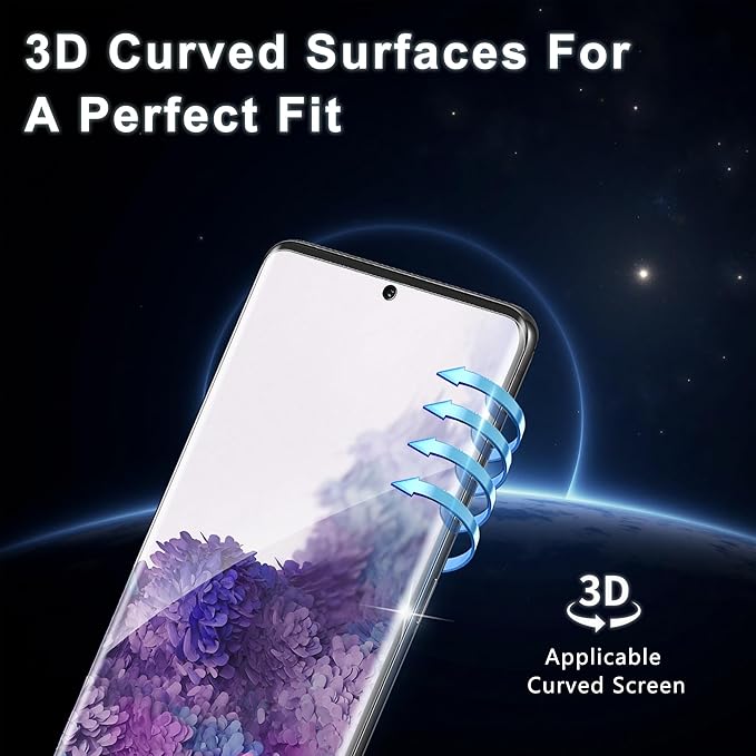 2+2 Pack for Samsung Galaxy S20 Screen Protector and Camera Protector, - Image 5