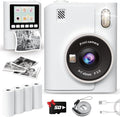 Instant Print Camera for Kids, 1080P Instant Digital Print Cameras for Toddler by ANBURI