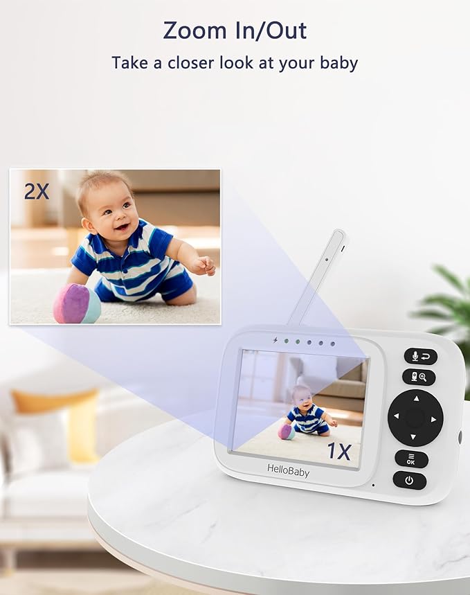 HelloBaby Monitor No WiFi Video Baby Monitor - Image 6