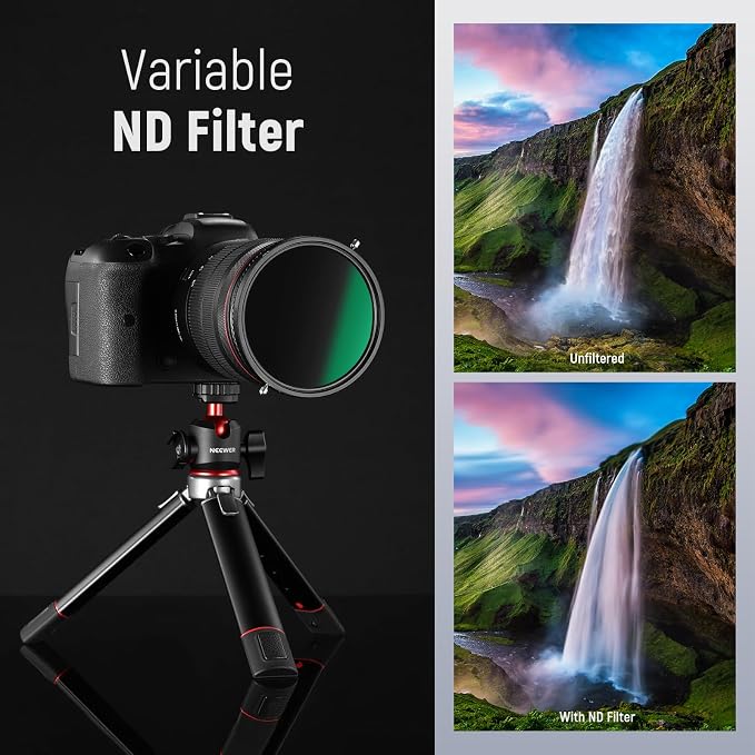 NEEWER 2 in 1 82mm Variable ND Filter ND2–ND32&CPL Filter No X Cross/30 Layer - Image 9
