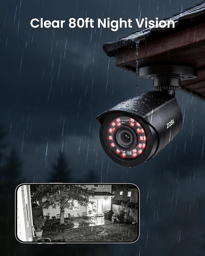 ZOSI 3K Lite 8CH Home Security Camera System Outdoor Indoor, AI Human/Vehicle - Image 6